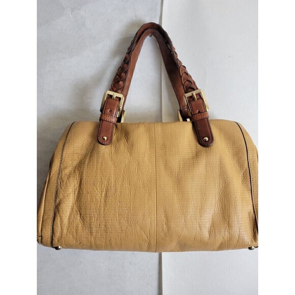 Makowski Cognac Brown Leather Shoulder Satchel Bag - Picture 2 of 12